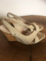 UGG | Wedges Sandalette in Velourleder beige weich | Gr. EU 39 Baden-Württemberg - Untergruppenbach Vorschau