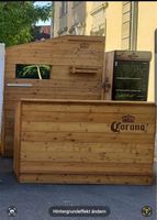 Mobile Corona Bar mit Rückwand u Kühlschrank u Transportwagen Baden-Württemberg - Öhringen Vorschau