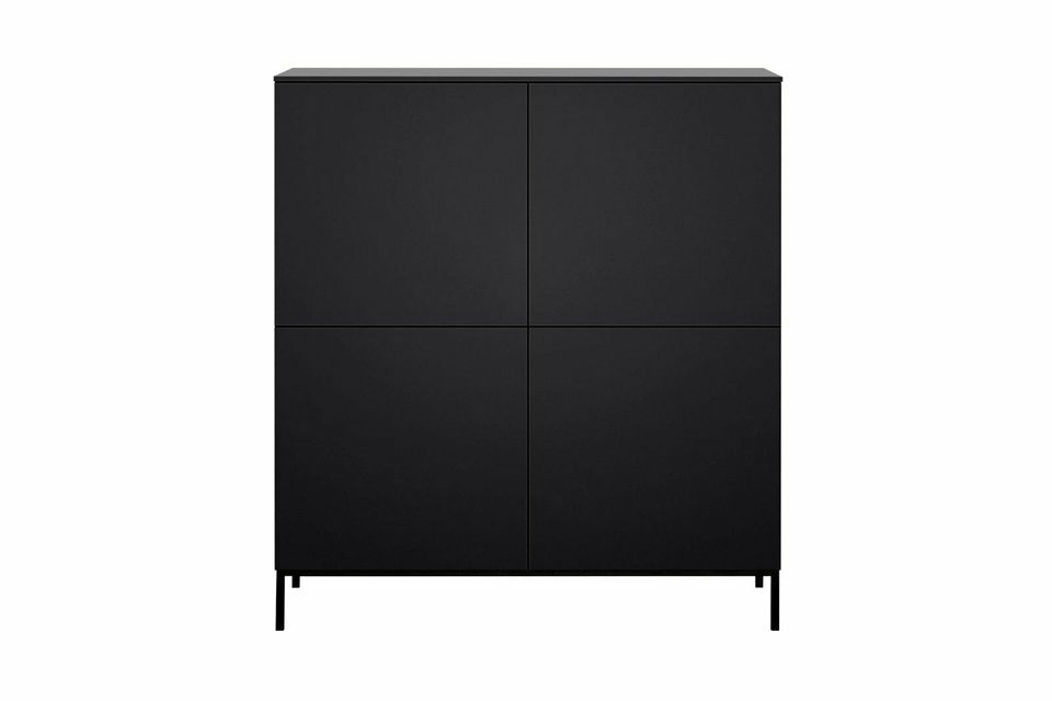 Highboard 120 cm in Schwarz lackiert inklusive Versand-Xenia NEU in Nahe