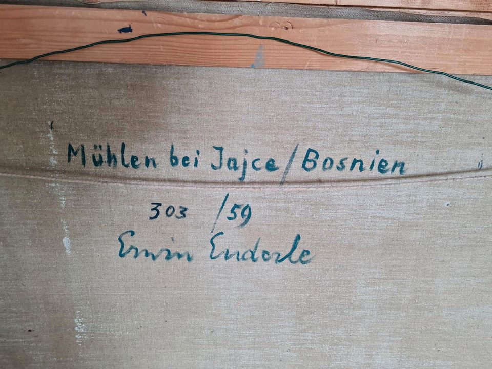 Gemälde Öl auf Leinwand aus Haushaltsauflösung. in Bad Liebenzell