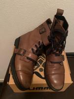 Office Damen Ankle Boots Stiefeletten braun Leder Gr. 38 Bayern - Ergolding Vorschau