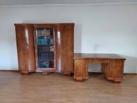 antikes Herrenzimmer Bücherschrank + Schreibtisch um 1920 Sachsen - Wurzen Vorschau