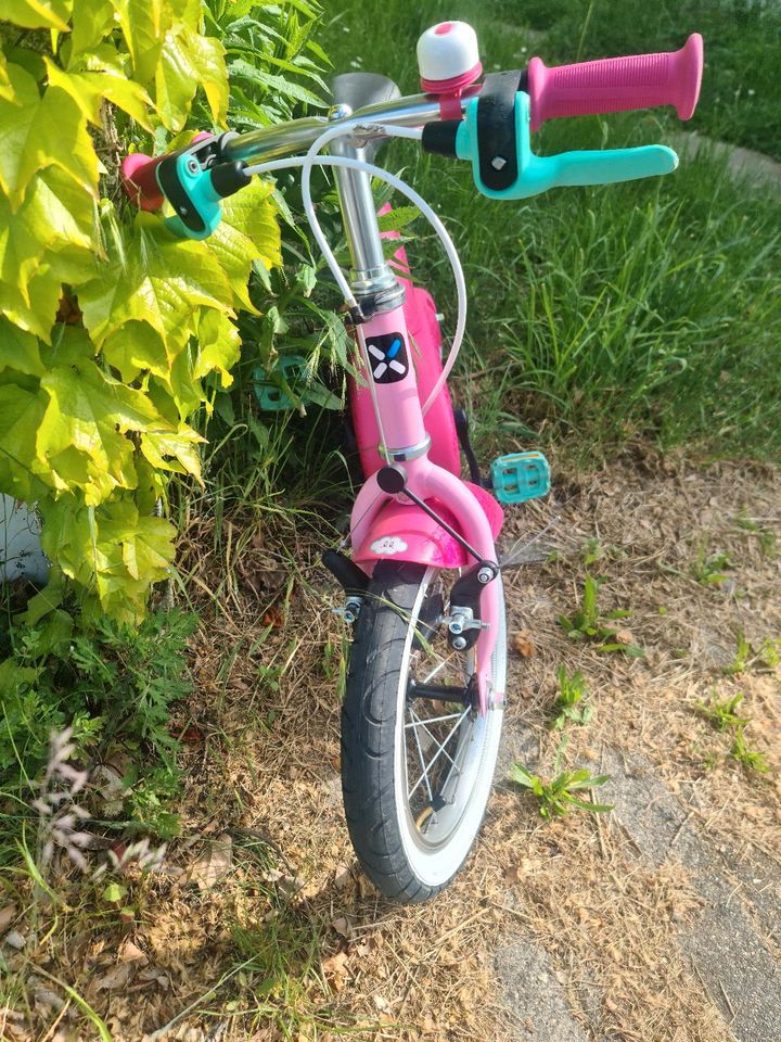 Fahrrad 14 Zoll Mädchen Einhorn wie NEU Stützräder in Leipzig