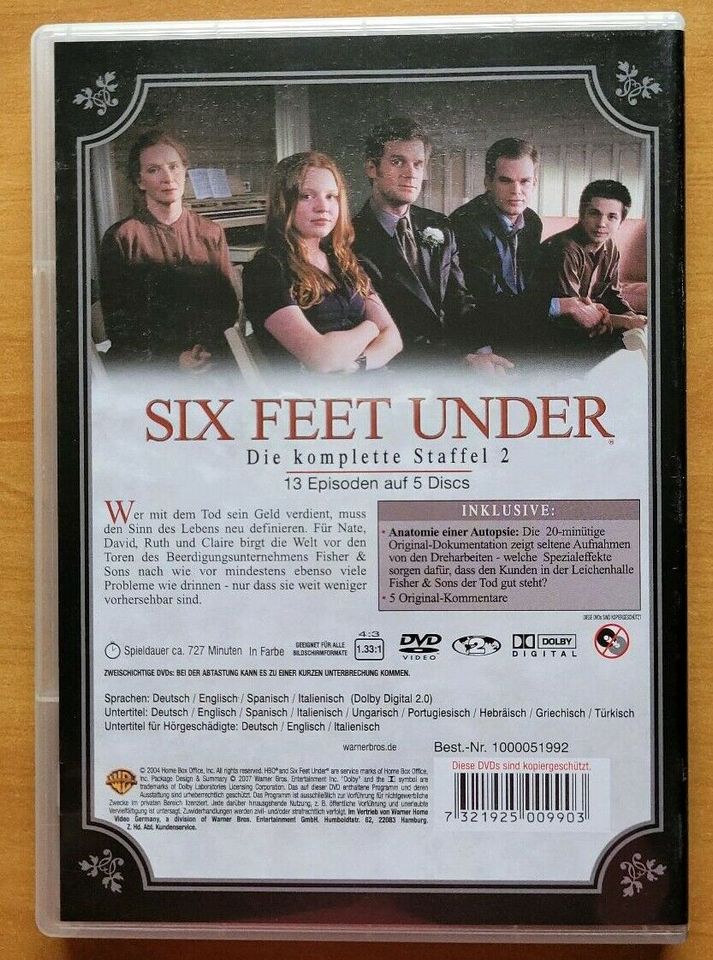 DVDs "Six Feet Under" Staffel 2 in Gummersbach