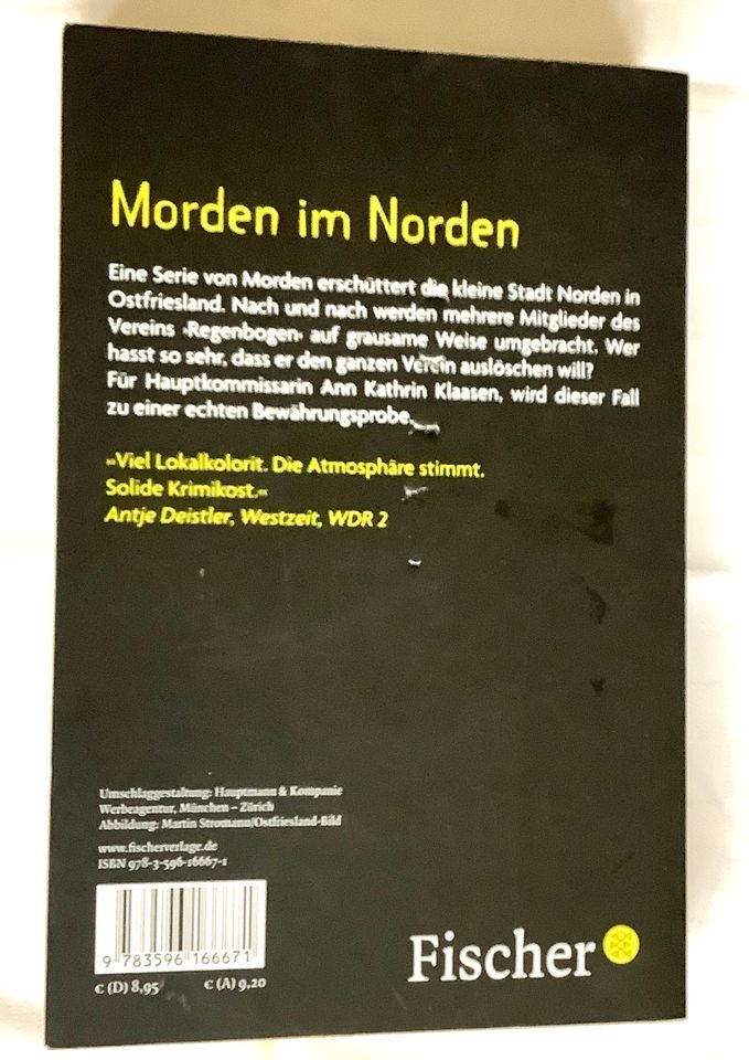 Kriminalroman „Ostfriesenkiller“ v. Klaus-Peter Wolf 311 S. in Vallendar
