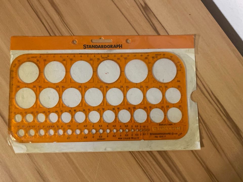 Standardgraph Kreisschablone 1315, Zeichnen in Deggendorf