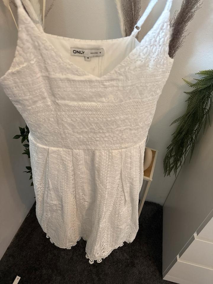 Only Helena Kleid weiß Sex Minikleid 36 S kurzes Sommer in Hesel