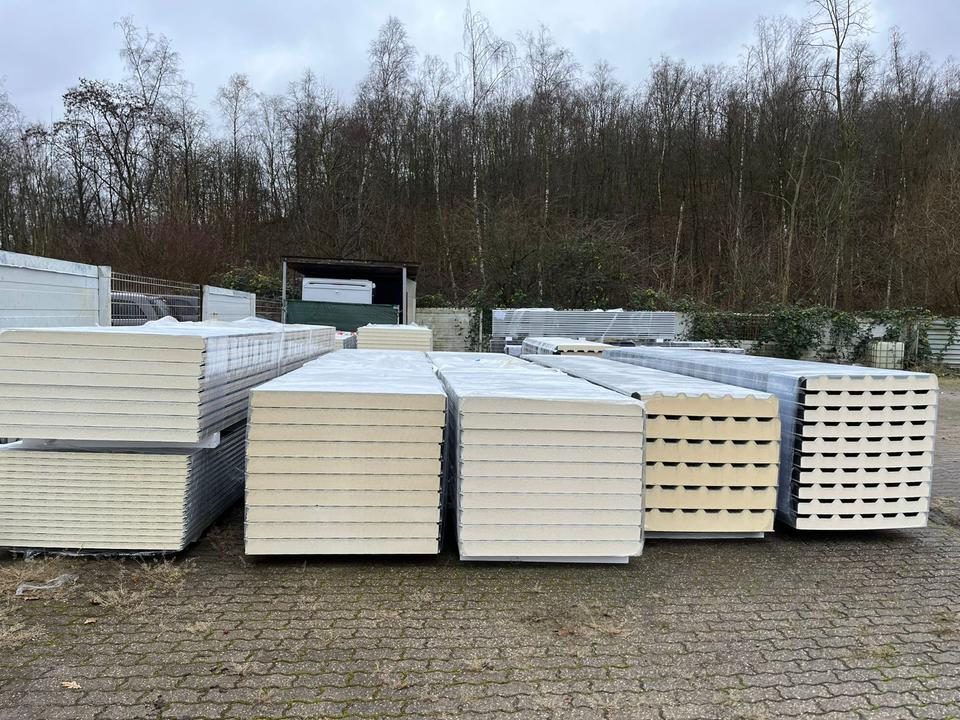 Sandwichpaneele Sandwichplatte für Wand 60mm / 5m  Aluzink Silber in Bottrop