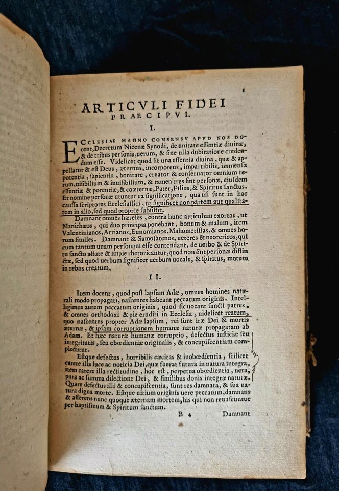 Philipp Melanchthon 1564, antikes Buch, Corpus Doctrinae Christin in Nürnberg (Mittelfr)