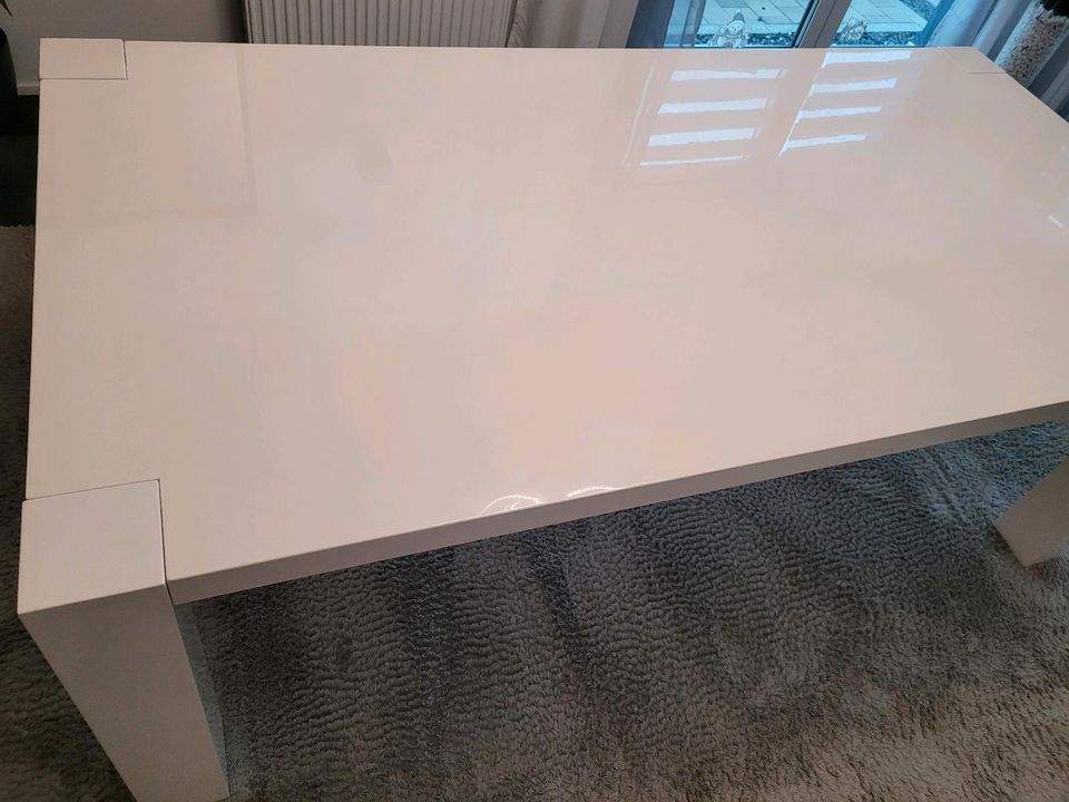 Esszimmertisch weiß 2m x 1m in Eching (Niederbay)