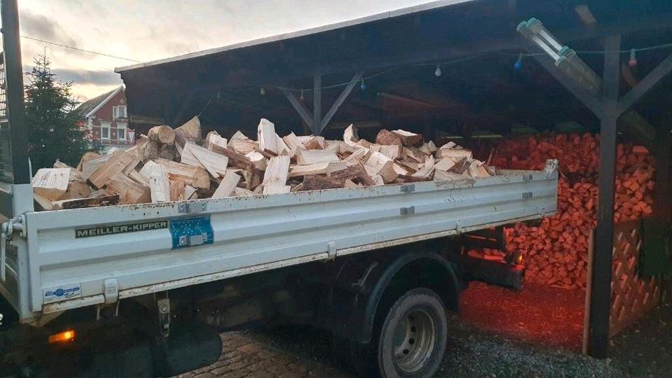 Brennholz Feuerholz Kaminholz Birkenbrennholz Anzündholz Sackware in Münchenbernsdorf