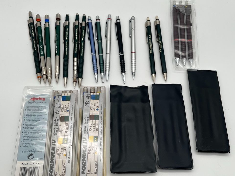 Rotring und Faber Castell Stifte, Tikky I & II TKfine in Südschacht