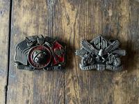 Gürtelschnalle US Marines + Harley Davidson Biker Sachsen-Anhalt - Wanzleben Vorschau