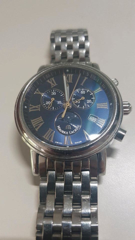 Maurice Lacroix Chronograph Armbanduhr Uhr LC1048 Mondphasen in Göppingen
