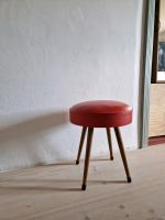 Vintage Hocker, rot, Original Bayern - Trostberg Vorschau