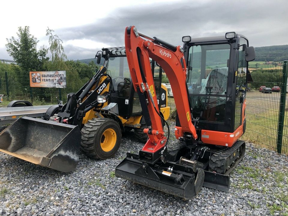 ✔ Minibagger mieten ab 60 Euro Bagger leihen vermieten Baumaschinenvermietung  1,9t Kubota Cat in Stadthagen