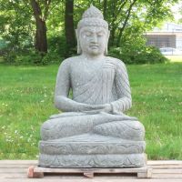 Buddha Figur sitzend Steinfigur Greenstone Meditation 100 cm Bochum - Bochum-Wattenscheid Vorschau