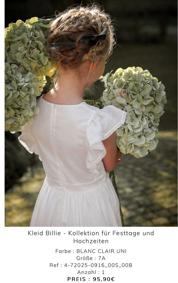 Kleid Billie von Cyrillus Paris festliches Kleid Blumenmädchen in Dedeleben