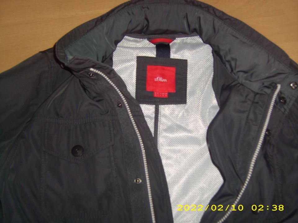 ★Jacke ★Windbreaker  ★s. Oliver ★GR. M ★grau ★w.Neu in Werne