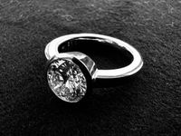 Solitär Diamant Ring, 750 Weißgold mit 3.12 CT Hamburg-Mitte - Hamburg Altstadt Vorschau