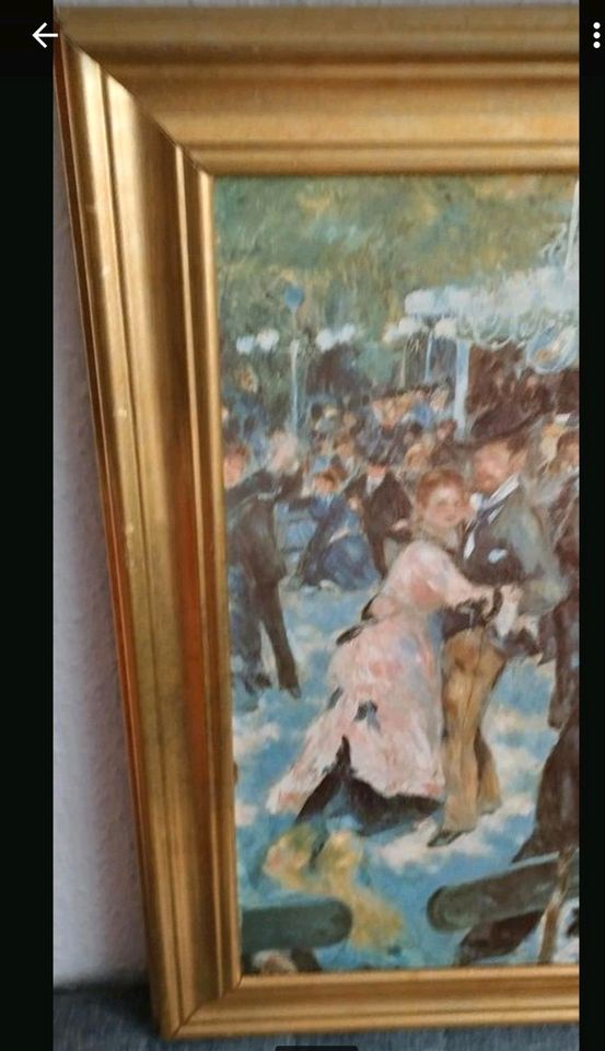 DDR Kunstdruck Dance at Le Moulin der Galette R,A ,Renoir in Annaberg-Buchholz