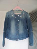 Jeans Jacke Gr 44 Ungetragen Top mit Nieten und Steinen Bayern - Burgkunstadt Vorschau