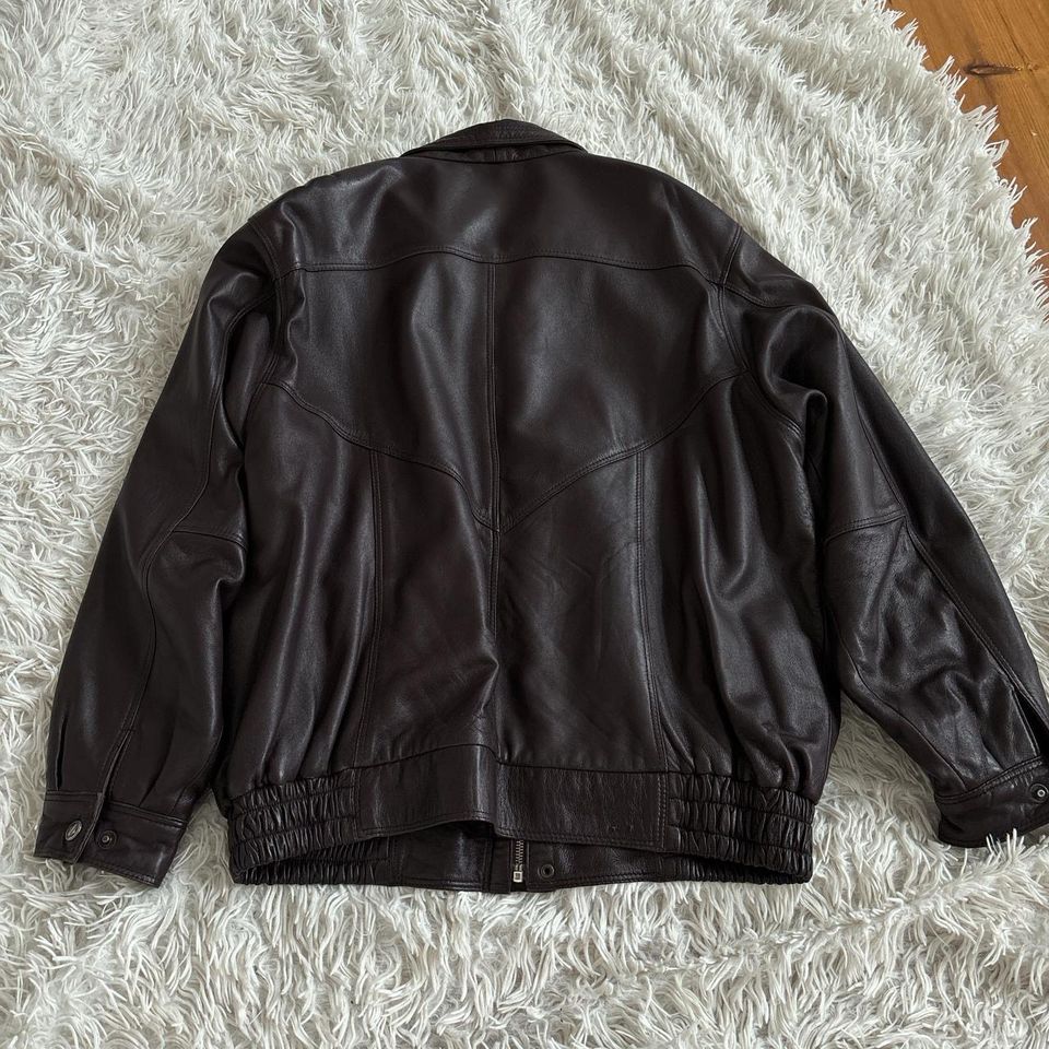 Vintage 90's bikerjacket motor leather jacket Bomberjacket in Stralsund