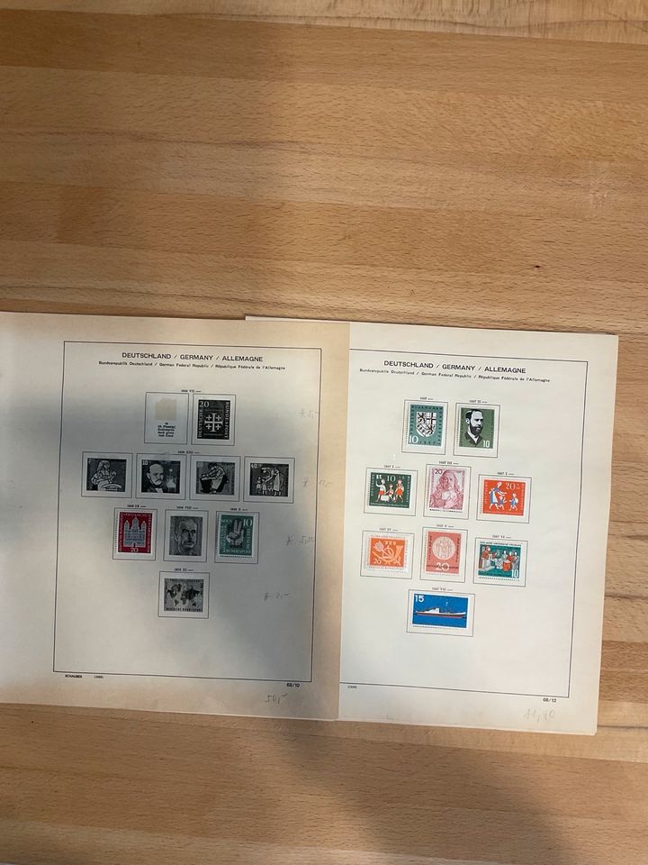 Briefmarkensammlung BRD Postfrisch von 1954 bis 1966 im Vordruck in Puchheim