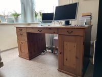 Schöner Schreibtisch Massivholz mit viel Stauraum Bergedorf - Hamburg Lohbrügge Vorschau