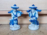 Porzellanfiguren, Bäuerin & Fischer, chinesisch, weiß/blau, 12 cm Schleswig-Holstein - Norderstedt Vorschau