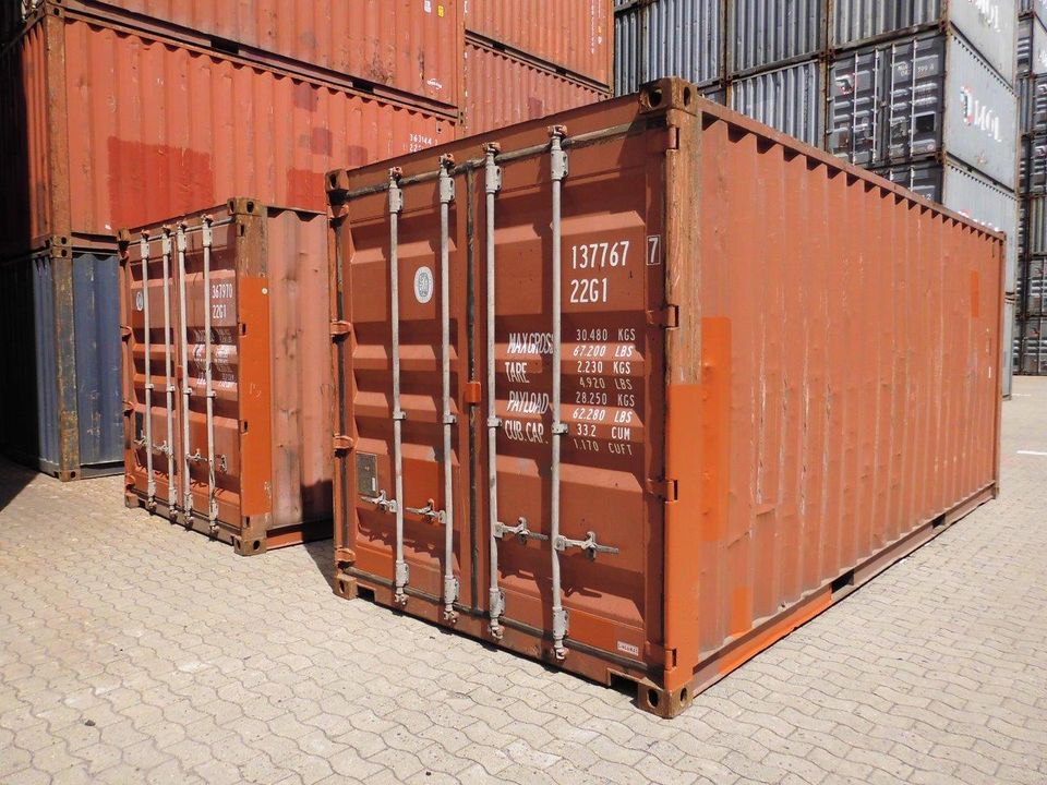 20 Fuß Lagercontainer Seecontainer Frachtcontainer Stahlcontainer Umzugscontainer Überseecontainer Materialcontainer Container gebraucht in Hamburg