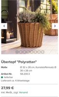 Übertopf, polyrattan Bayern - Obing Vorschau