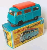 Matchbox Superfast ©1970 #23a 1:63 VW Camper blau mit 'H' Repro Berlin - Charlottenburg Vorschau