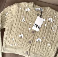 Pullover mit Pailletten/Gr.MIZara/Neu/ Creme/Grün Bayern - Neu Ulm Vorschau