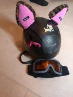 Kinderskihelm mit Plüschohren und Skibrille Baden-Württemberg - Horgenzell Vorschau