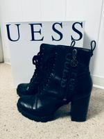 Guess Boots, Schwarz Leder, Gr. 40 Hessen - Kirchhain Vorschau
