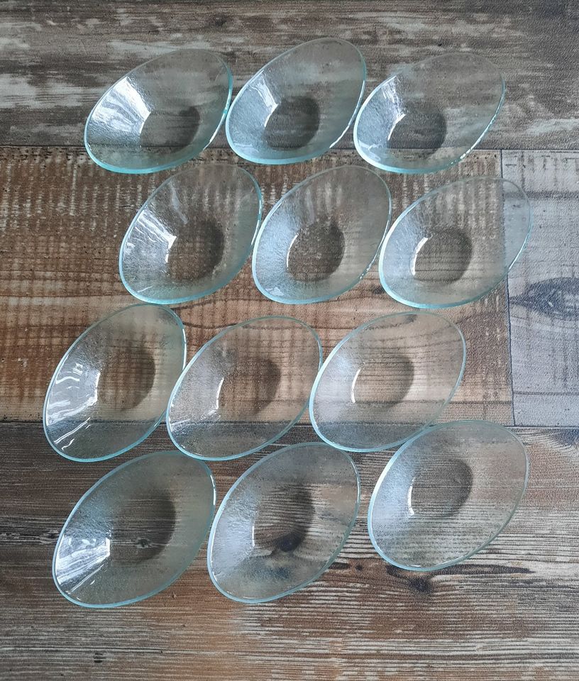 12 x Beilagen Schälchen - Glas - sehr gut erhalten in Rhede