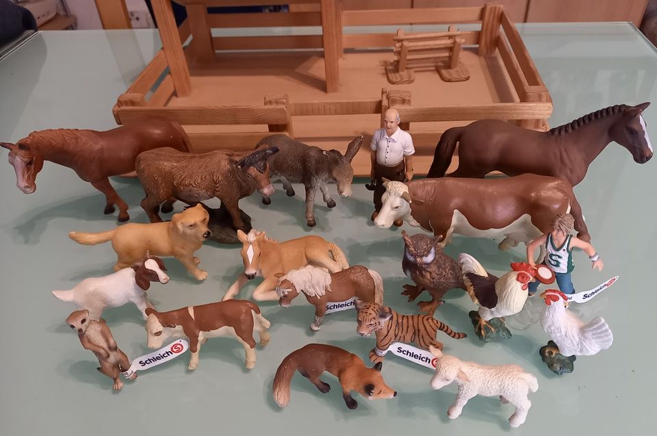 Schleich Tiere - handmade Bauernhof in Nieder-Olm