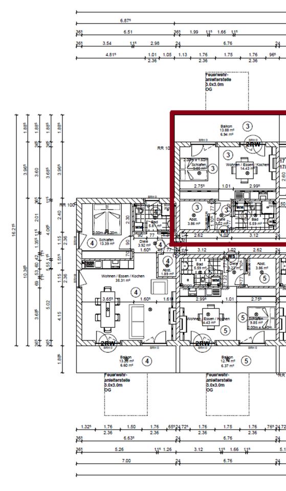 Neubauwohnung 1,5-Zimmer Obergeschosswohnung mit Balkon! in Oberndorf am Neckar