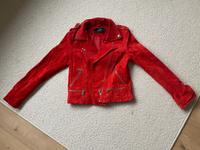 Wunderschöne Wildlederjacke rot S Lederjacke Bayern - Ansbach Vorschau