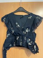Blaue Sommerbluse - Cropped - XS Brandenburg - Ludwigsfelde Vorschau