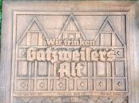 Gatzweilers Alt® Werbeschild 3D Holznachbildung echt alt Nordrhein-Westfalen - Niederkrüchten Vorschau