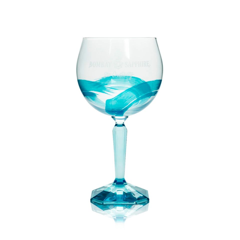 6x Bombay Sapphire Gin Glas 68cl Ballon Gläser blau Sonderedition in Pforzheim