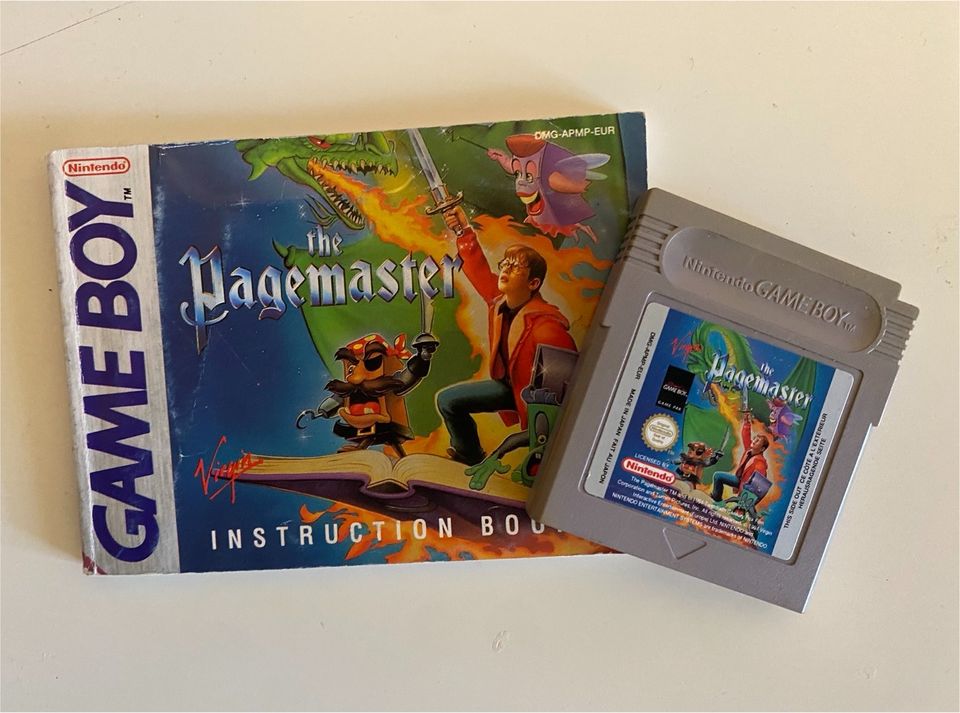 Gameboy Classic Spiel The Pagemaster mit Anleitung in Braunsbedra