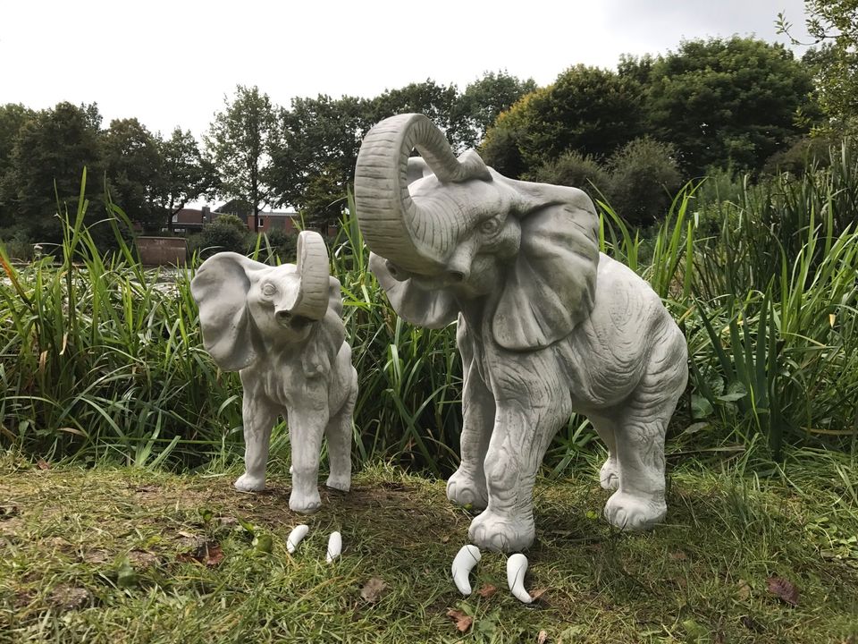 ‼️XL 120kg Elefant Elephant Elefantengruppe Elefanten Steinguss‼️ in Düsseldorf