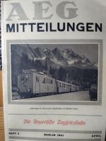 Heft 4 "AEG Mitteilungen - Die Bayerische Zugspitzbahn 1931" Bayern - Untermeitingen Vorschau