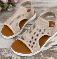 Damen Sandalien Sommerschuhe Gr. 39,5 - 49, beige Frankfurt am Main - Ostend Vorschau