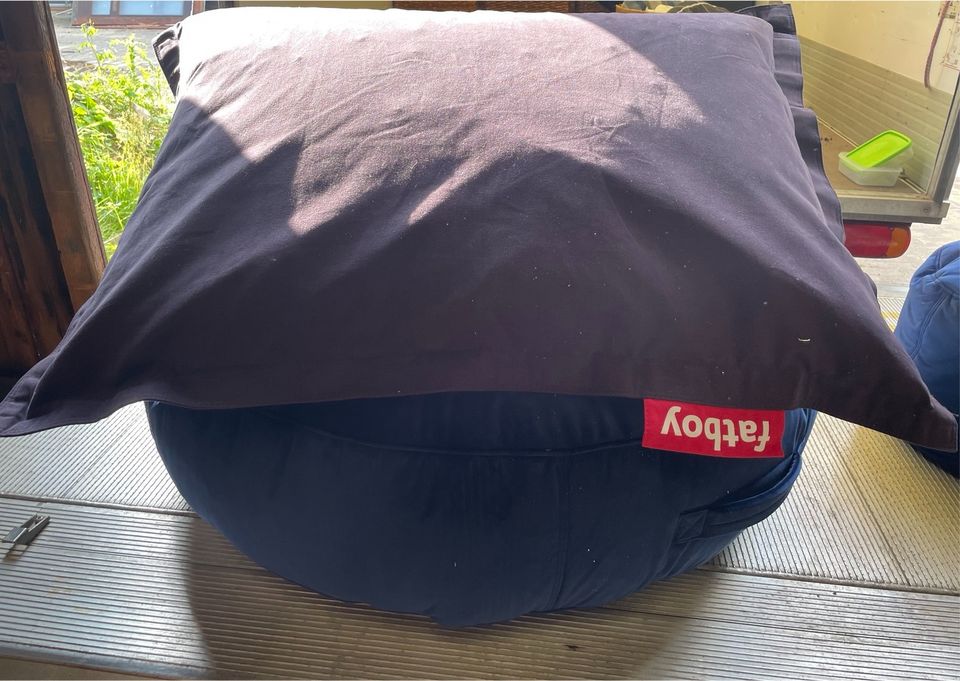 Original Fatboy Sitzhocker Pouf, Sitzpouf XXL+ Fatboy Sitzsack in Rethemer