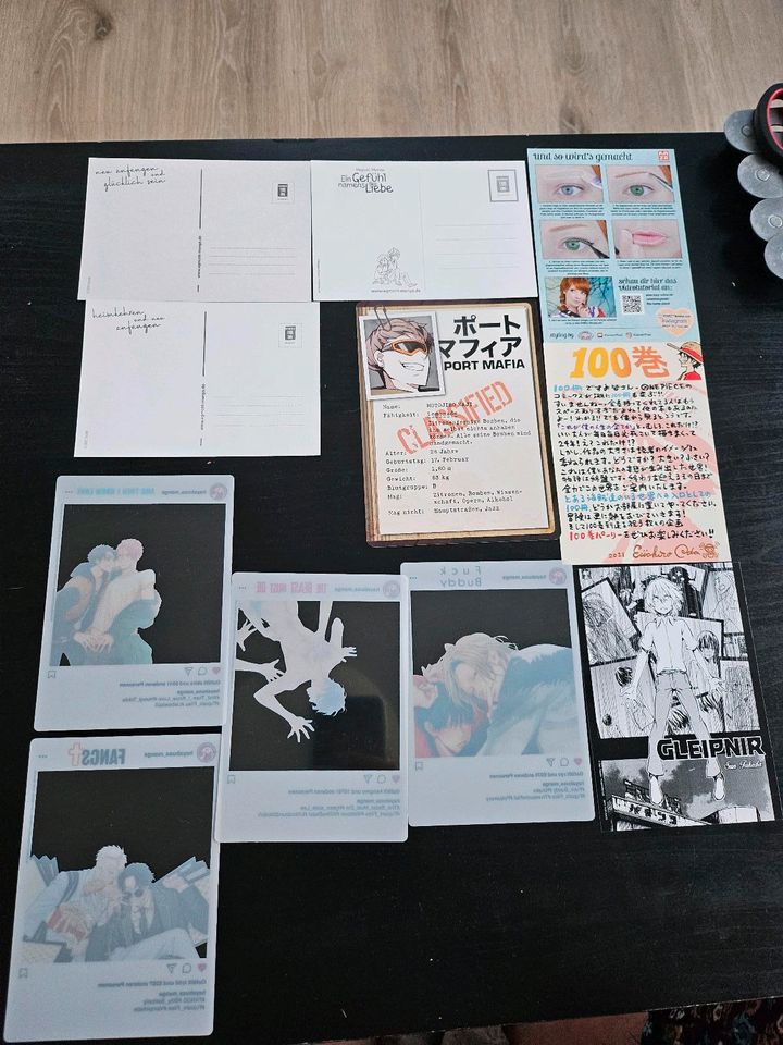 Manga Extra Postkarten SNS Cards One Piece Bungo Stray Dogs anime in Berlin