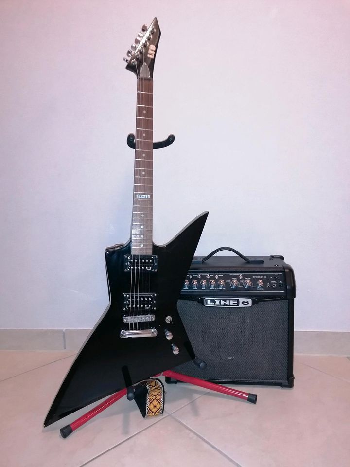 E-Gitarre, schwarz || ESP LTD EX-50 BLK in Lingen (Ems)